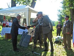 uhonorowanie E. Cydzika i J. Franczuka przez ZS Strzelec